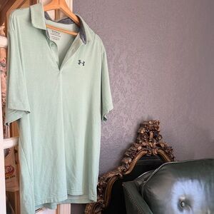 Mint Green Polo Playoff Shirt BOGO free ANY closet item equal/less value